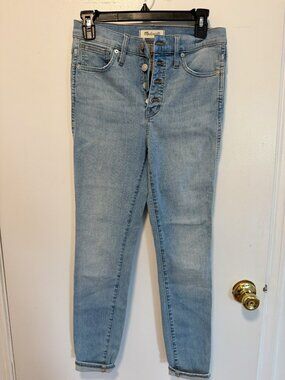 Madewell 10" High-Rise Skinny Jeans Light Wash 26